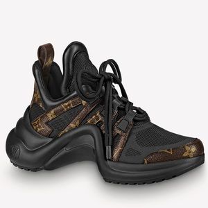 Louis Vuitton Black and Brown Sneakers